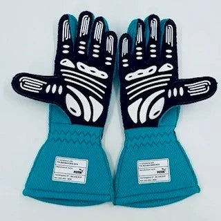 2024 George Russell Mercedes F1 Race Gloves - Dubai Racewears