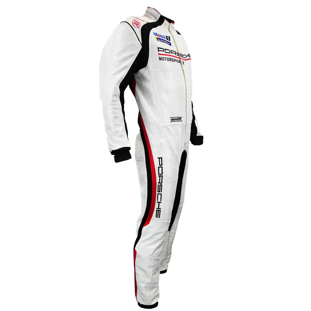 Porsche Motorsport Race Suit La Couture Hybrid, white - Dubai Racewears